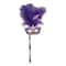 Beistle Purple Feather Costume Mask with Stick